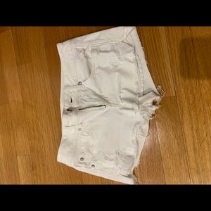 White American eagle Jean shorts